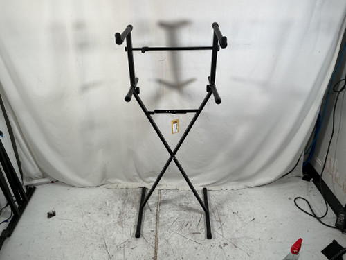 Vist Large View of Product Image Which is Used 2 TIER SINGLE BRACE KEYBOARD STAND Tiered Keyboard Stand