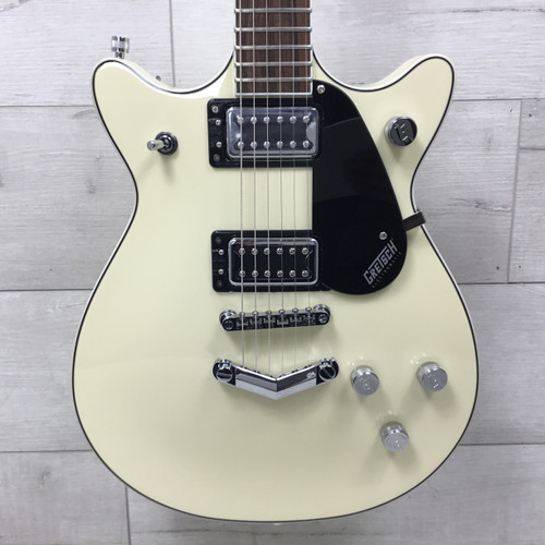 Vist Large View of Product Image Which is Used Gretsch G5222 Electromatic Double Jet Vintage White Double Cut Electric Guitar