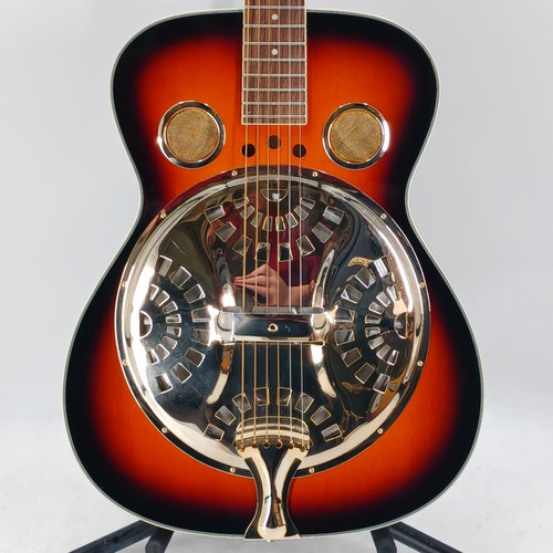 Vist Large View of Product Image Which is Used Regal RESONATOR Solid Top Acoustic Guitar Sunburst