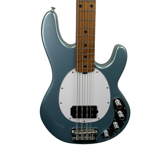 Vist Large View of Product Image Which is Used Sterling by Ernie Ball STINGRAY RAY34 Bass Guitar Blue 4-String