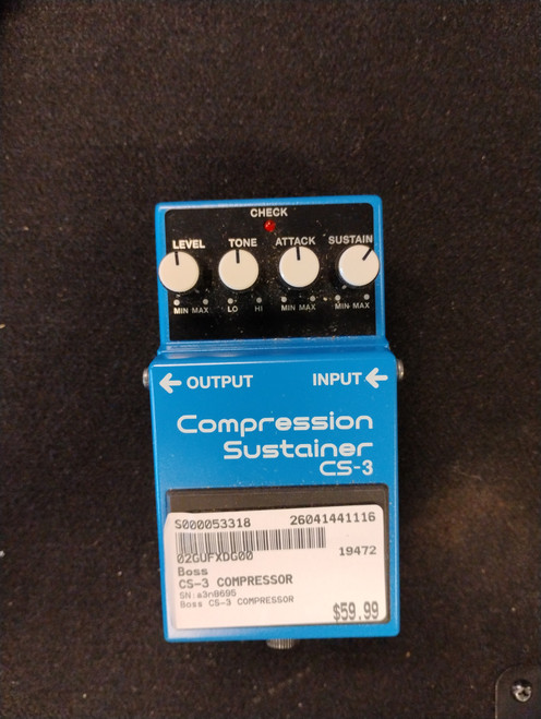 Vist Large View of Product Image Which is Used Boss CS-3 COMPRESSOR Guitar Effect
