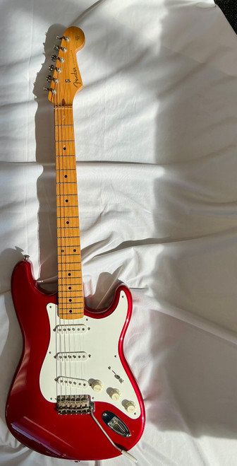 Vist Large View of Product Image Which is Used Fender Strat PARTSCASTER S Electric Guitar Red with 1996 neck 6-String