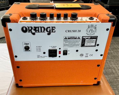 Vist Large View of Product Image Which is Used Orange CRUSH 20RT 1 x 8 Solid State Amplifier 