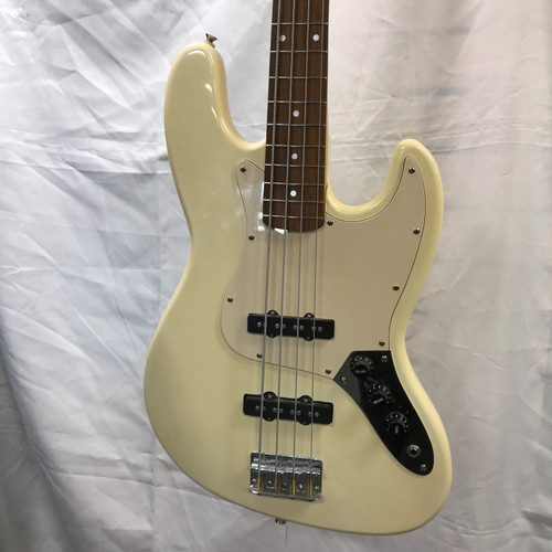 Vist Large View of Product Image Which is Used Fender 1994 SQUIER SERIES JAZZ BASS MIK J Type Bass Guitar White 4-String