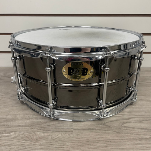 Vist Large View of Product Image Which is Used - Pork Pie 14X6.5 BIG BLACK BOB - Metal Snare Drum 14"