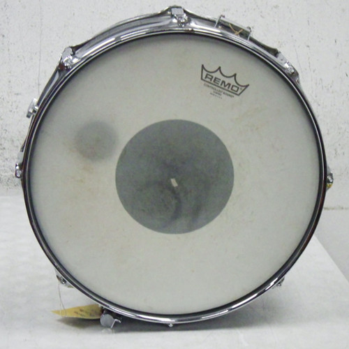 Vist Large View of Product Image Which is Used Ludwig acrolite 60 S Blue Olive Tag Vintage Metal Snare Drum 15"