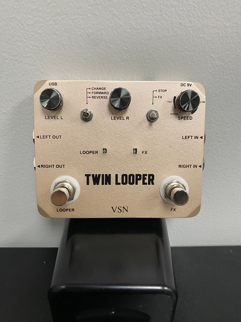 Vist Large View of Product Image Which is Used VSN TWIN STEREO LOOPER PEDAL Looper Pedal