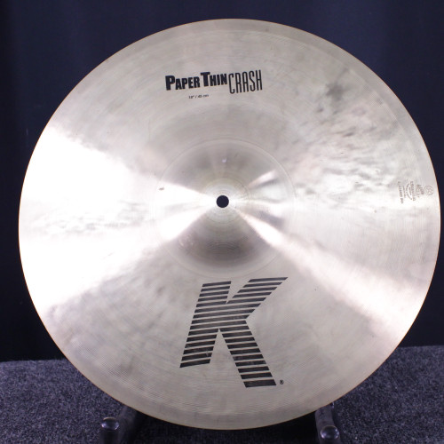 Vist Large View of Product Image Which is Used Zildjian 18 K PAPER THIN CRASH Crash Cymbal 18"