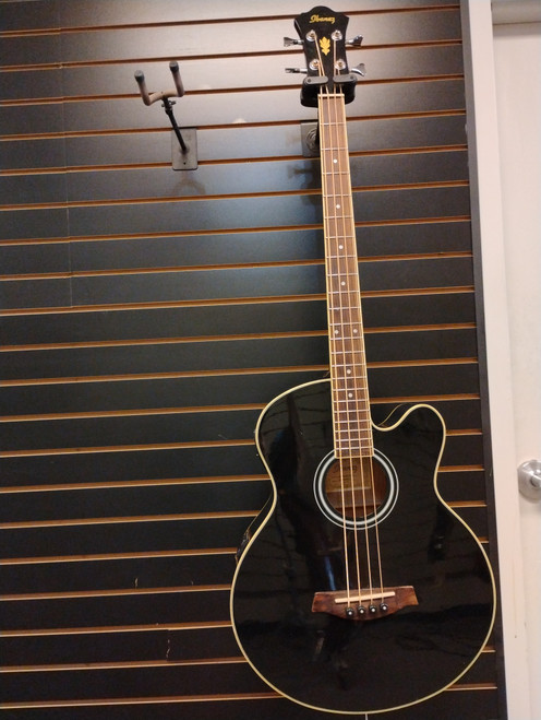 Vist Large View of Product Image Which is Used Ibanez AEB5E Bass Guitar Black 4-String