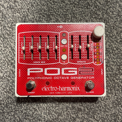 Vist Large View of Product Image Which is Used ELECTRO HARMONIX POG2 POLYPHONIC OCTAVE GENERATOR Guitar Pedal