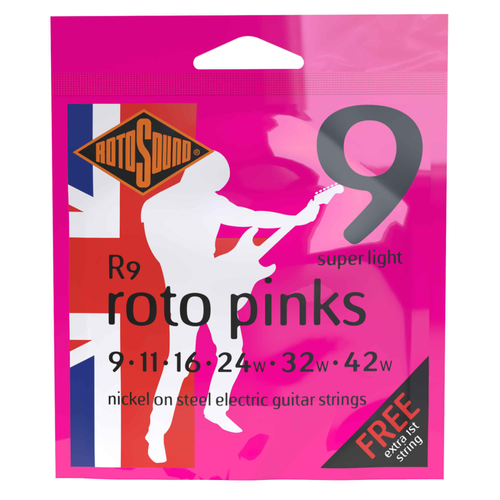 Vist Large View of Product Image Which is New - ROTOSOUND R9 SUPER LIGHT ELECTRIC GUITAR STRINGS 9-42