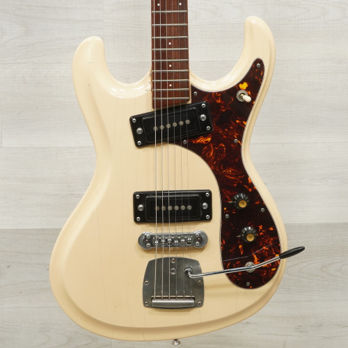 Vist Large View of Product Image Which is Used Guyatone LG127T Vintage Offset Dbl Cutaway Guitar White