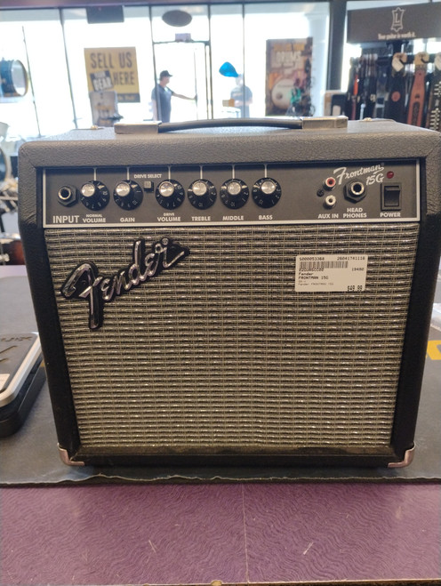 Vist Large View of Product Image Which is Used Fender FRONTMAN 15G Solid State Guitar Amp 1 x 8
