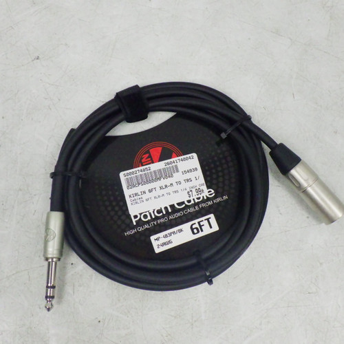 Vist Large View of Product Image Which is Used KIRLIN 6FT XLR-M TO TRS 1/4 INCH CABLE Cable