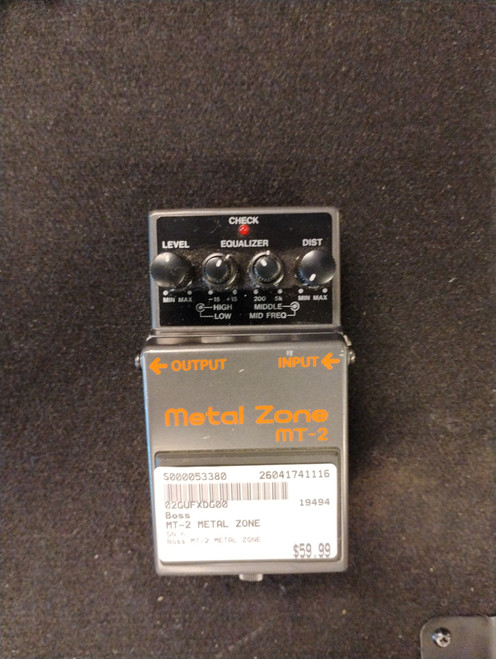 Vist Large View of Product Image Which is Used Boss MT-2 METAL ZONE Guitar Effect