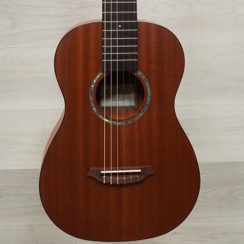Vist Large View of Product Image Which is Used Cordoba Mini II Mh Laminate Top Acoustic Guitar Natural