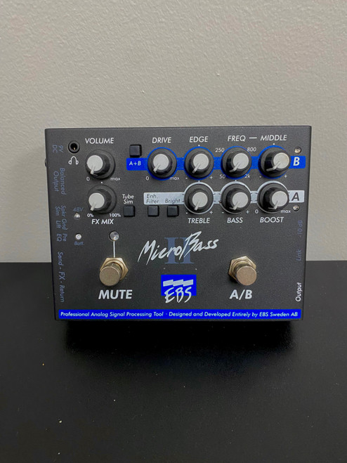Vist Large View of Product Image Which is Used EBS MICROBASS II PRE-AMP BASS PEDAL Bass Pre-Amp Pedal