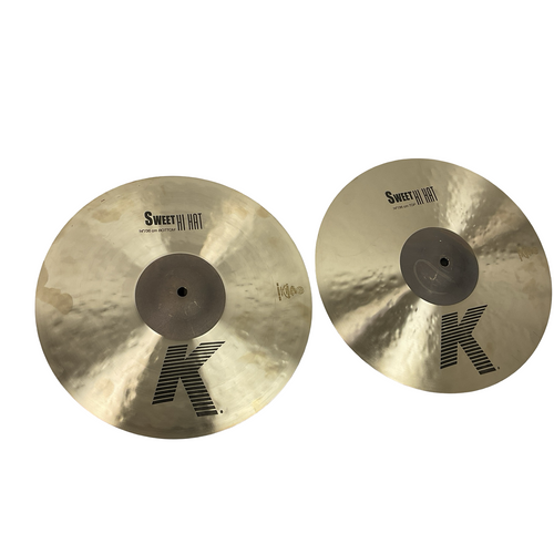 Vist Large View of Product Image Which is Used Zildjian 14IN SWEET K HI HATS Hi Hat Cymbals 14"