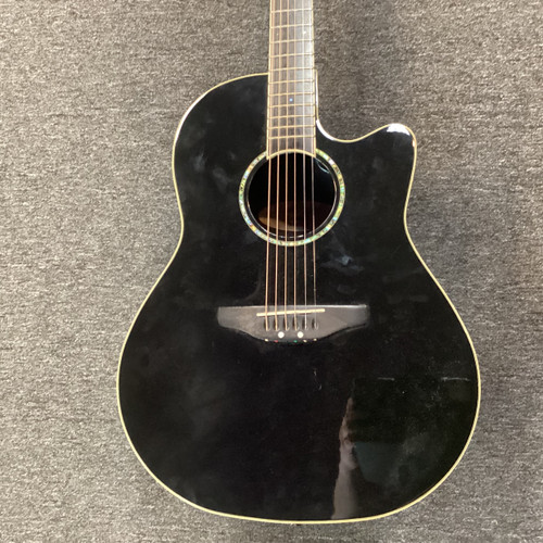 Vist Large View of Product Image Which is Used Ovation CC24 Laminate Top Acoustic Guitar Black