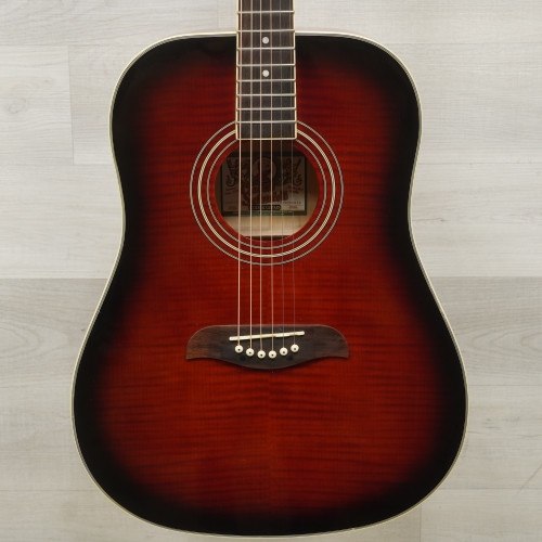 Vist Large View of Product Image Which is Used Oscar Schmidt OG200 Laminate Top Acoustic Guitar Red AS IS