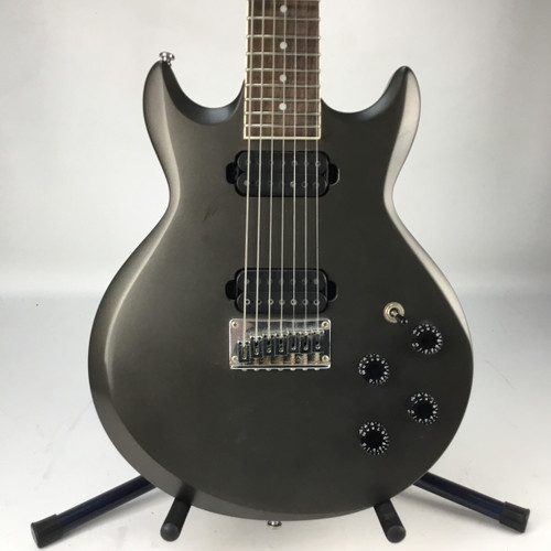 Vist Large View of Product Image Which is Used Ibanez AX7221 Double Cut Electric Guitar Silver/Gray 7-String