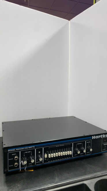 Vist Large View of Product Image Which is Used Hartke MODEL 3500 350W BASS HEAD Rackmount Bass Amplifier Head