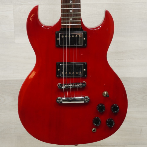 Vist Large View of Product Image Which is Used Silvertone SGG-21 Electric Guitar Red
