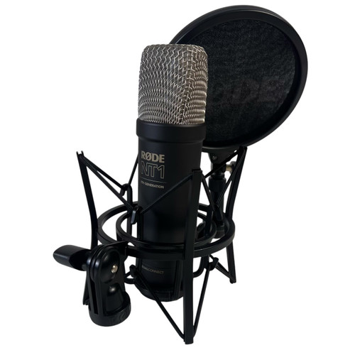 Vist Large View of Product Image Which is Used Rode NT-1 5th Generation Condenser Microphone w/ Shockmount & Pop Filter