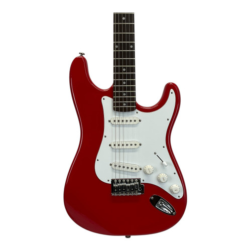 Vist Large View of Product Image Which is Used Silvertone SS-11/R S Type Electric Guitar Red 6-String