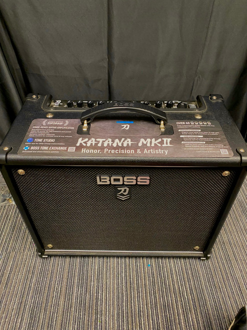 Vist Large View of Product Image Which is Used Boss KATANA 50 MKII COMBO AMP 1 x 12 Solid State Amplifier 1 x 12