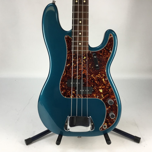 Vist Large View of Product Image Which is Used Fender 2001 P BASS P Type Bass Guitar Blue 4-String