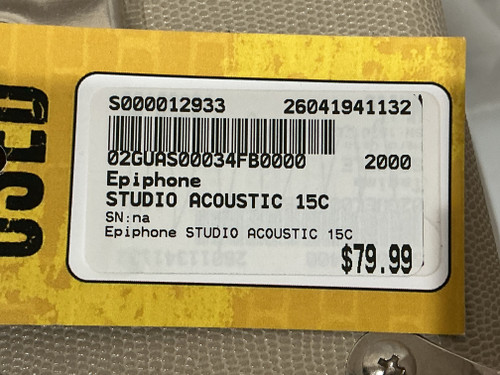 Vist Large View of Product Image Which is Used Epiphone STUDIO ACOUSTIC 15C 1 x 5 Solid State Amplifier 1 x 5
