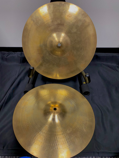 Vist Large View of Product Image Which is Used Zildjian 14 INCH VINTAGE HI HATS Vintage Hi Hat Cymbals 14"