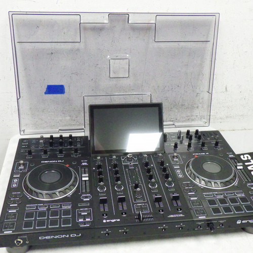 Vist Large View of Product Image Which is Used Denon prime 4 Dj Controller with Road Case Pro Sound Product