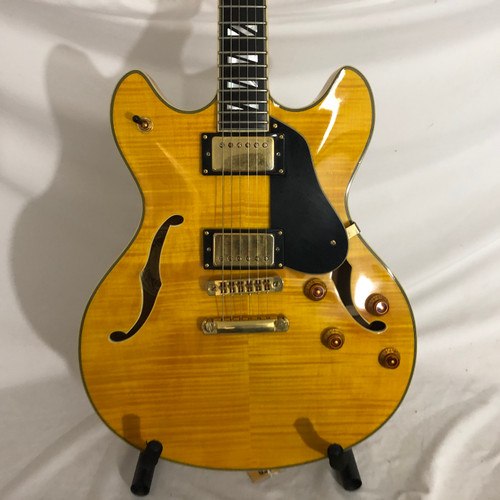 Vist Large View of Product Image Which is Used Washburn HB-35S Semi-Hollow Electric Guitar Amber 6-String
