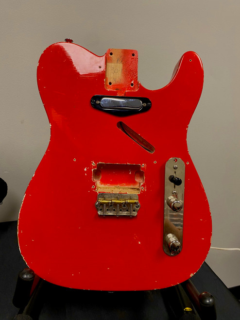 Vist Large View of Product Image Which is Used SEMI-LOADED RELICED TELE-STYLE BODY T Type Electric Guitar Red 6-String