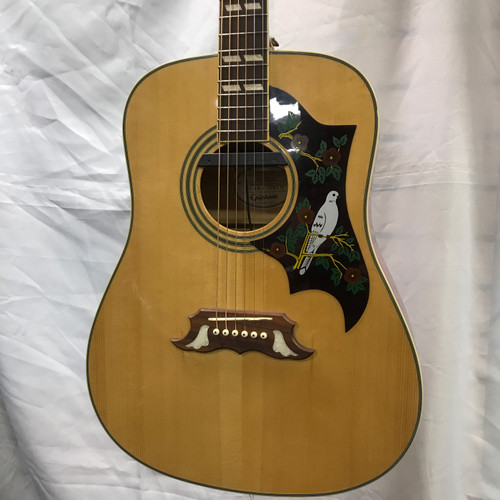 Vist Large View of Product Image Which is Used Epiphone DOVE NA Solid Top Acoustic Guitar Natural