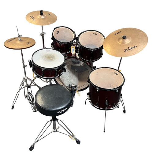 Vist Large View of Product Image Which is Used Sound Percussion 5-Piece Complete Drum Set