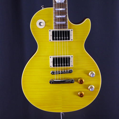 Vist Large View of Product Image Which is Used Epiphone GREENY KIRK HAMMETT 59 LES PAUL REISSUE LP Type Electric Guitar Amber 6-String