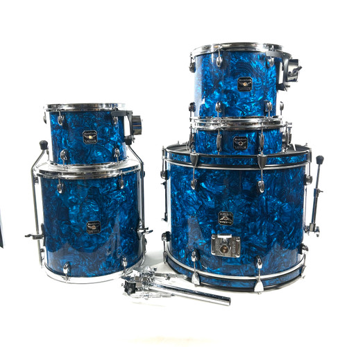 Vist Large View of Product Image Which is Used Gretsch Blackhawk 5-piece Vintage Drum Shell Kit Blue