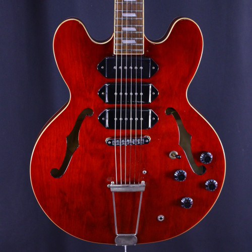 Vist Large View of Product Image Which is Used Epiphone RIVIERA P93 SEMI HOLLOW GUITAR Semi-Hollow Electric Guitar Red 6-String