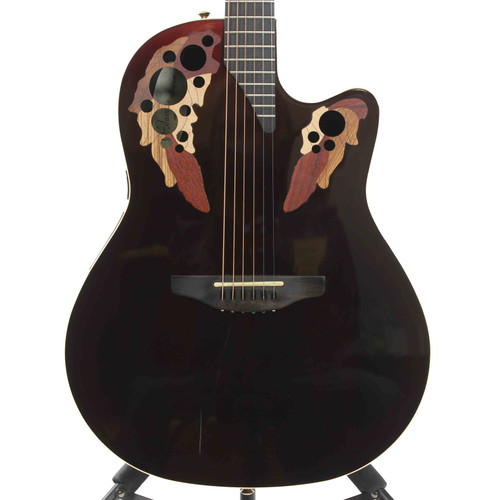 Vist Large View of Product Image Which is Used Adamas 1597 Solid Top Acoustic Guitar Red