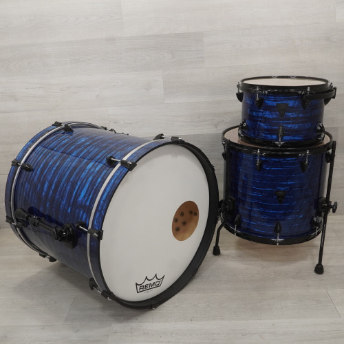 Vist Large View of Product Image Which is Used Orange County Drum and Percussion Venice 3-piece Drum Shell Kit - Blue - Local Pickup Only