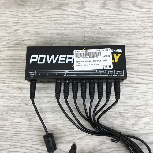 Vist Large View of Product Image Which is Used DONNER PEDAL SUPPLY W/ALL Pedal Power Supply