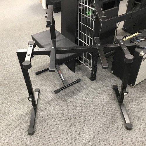 Vist Large View of Product Image Which is Used Konig & Meyer 18810 Omega Table Style Two Tiered Keyboard Stand