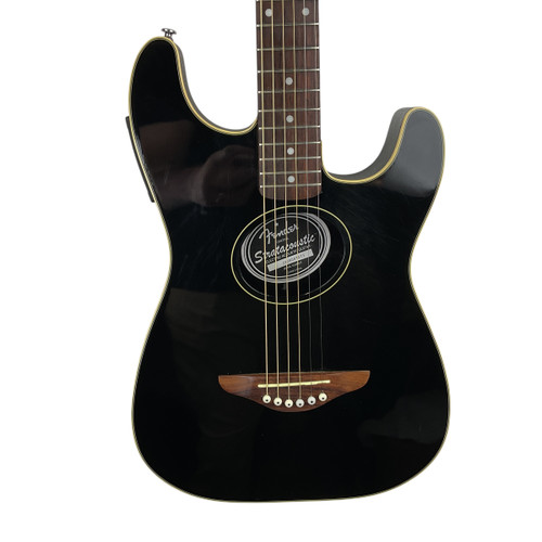Vist Large View of Product Image Which is Used Fender STRATACOUSTIC Laminate Top Acoustic Guitar Black