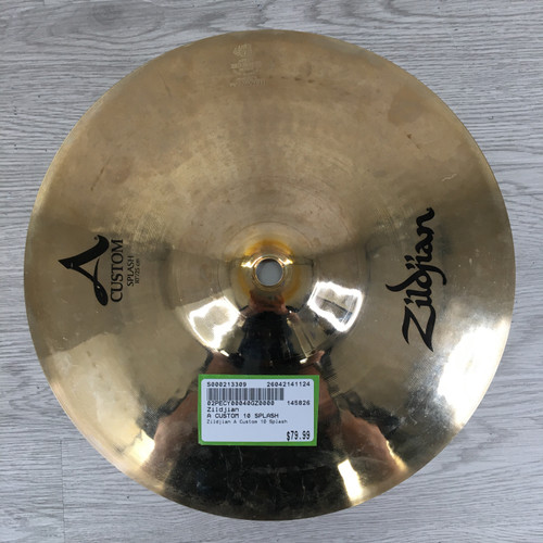 Vist Large View of Product Image Which is Used Zildjian A CUSTOM 10 SPLASH Splash Cymbal 10"
