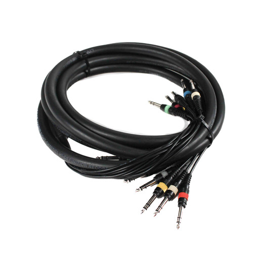 Vist Large View of Product Image Which is Used 8-CHANNEL TRS TO TRS STUDIO CABLE SNAKE Snake