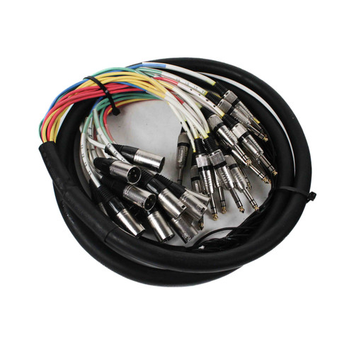 Vist Large View of Product Image Which is Used 16 CHANNEL TRS TO XLR MALE STUDIO CABLE SNAKE Snake