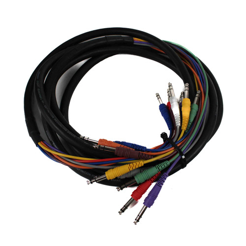 Vist Large View of Product Image Which is Used 8 CHANNEL TRS TO TRS STUDIO CABLE SNAKE Snake